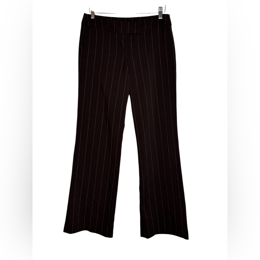 Speechless Vintage 2000s Low Rise Dress Y2K Pants Pin Stripe Flare Leg Size 7